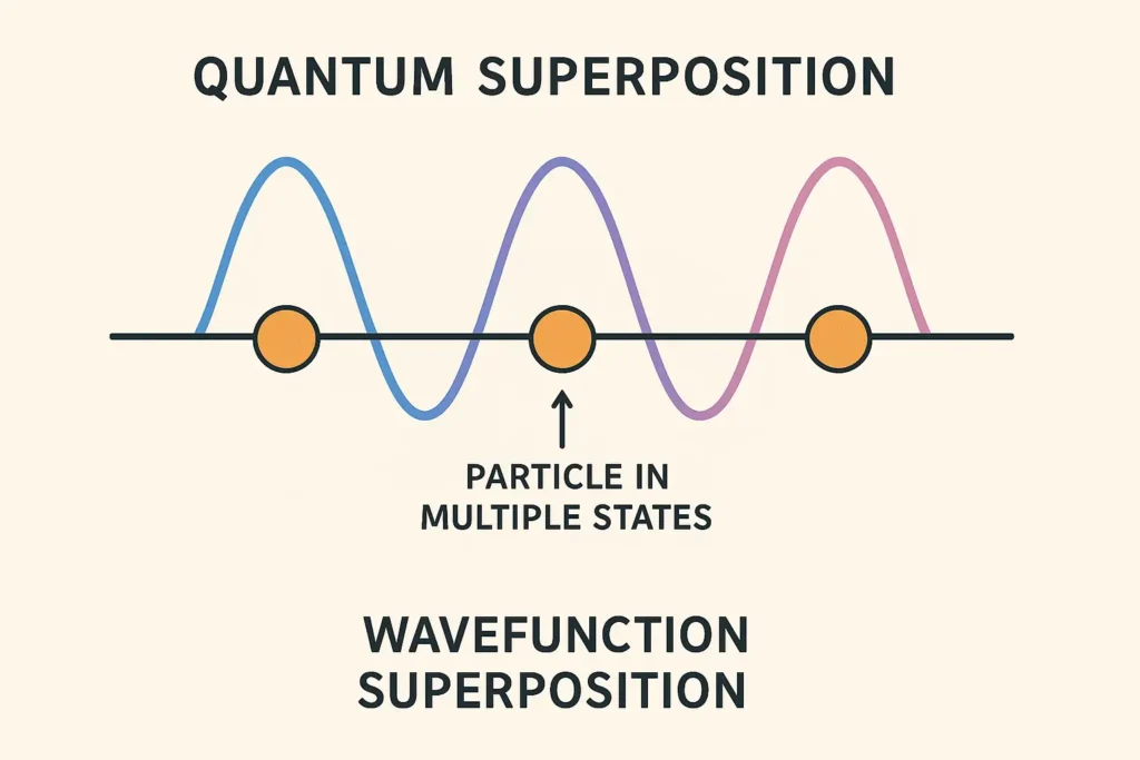 Quantum Entanglement 1 Quantum superposition concept showing multiple states