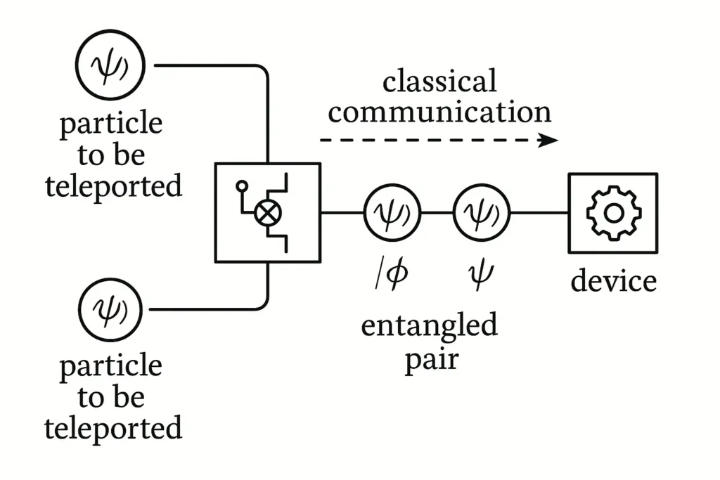 Quantum Entanglement 2 Quantum teleportation experimental setup visualization